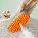 Cat And Dog Pet Spray Massage Brush One-button Steam Spray Folding Rotation Bath Depilatory Brush Comb