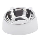 Cat Bowl Lovely Creative Inclined Kitten Puppy Food Feeding Bowls Stainless Steel Cats Drinking Feeder Pet Dogs Cats Feeders