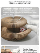 Organ cat scratching board, change cat toys, with bell cat claw grinding cat climbing frame corrugated paper