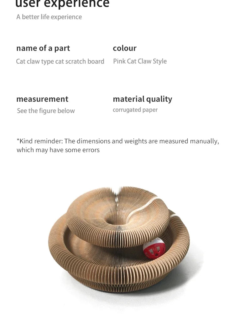 Organ cat scratching board, change cat toys, with bell cat claw grinding cat climbing frame corrugated paper