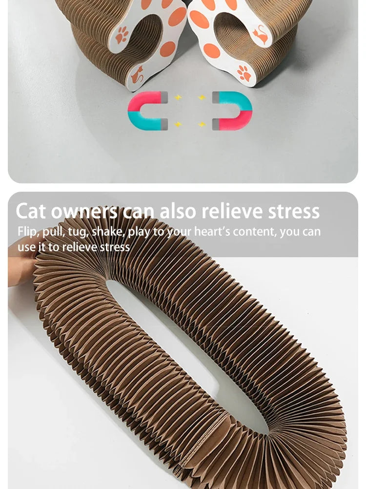 Organ cat scratching board, change cat toys, with bell cat claw grinding cat climbing frame corrugated paper