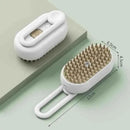 Cat And Dog Pet Spray Massage Brush One-button Steam Spray Folding Rotation Bath Depilatory Brush Comb