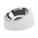 Cat Bowl Lovely Creative Inclined Kitten Puppy Food Feeding Bowls Stainless Steel Cats Drinking Feeder Pet Dogs Cats Feeders
