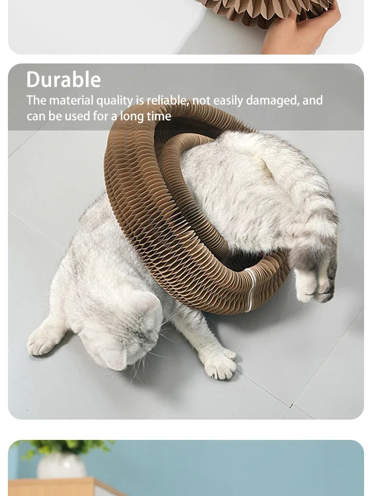 Organ cat scratching board, change cat toys, with bell cat claw grinding cat climbing frame corrugated paper
