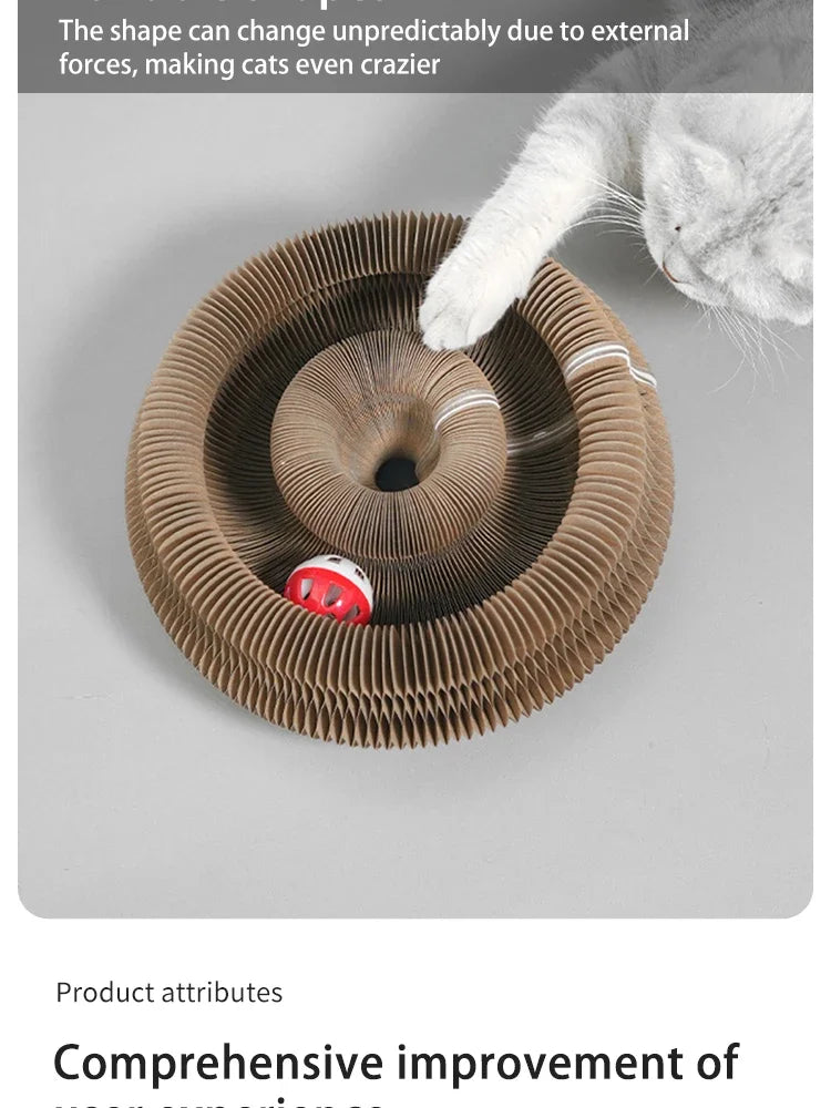 Organ cat scratching board, change cat toys, with bell cat claw grinding cat climbing frame corrugated paper